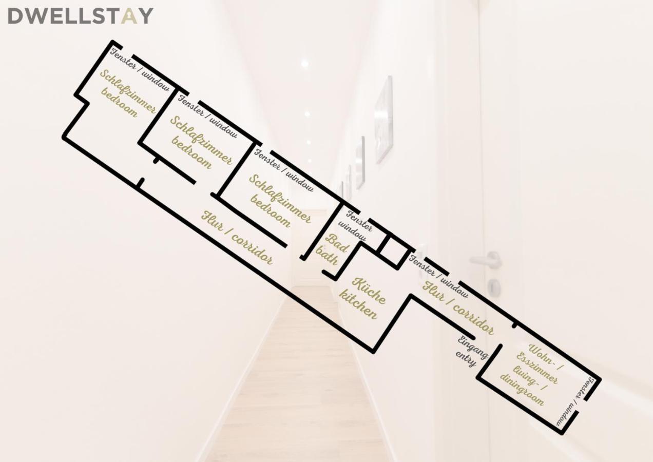 Apartment Peter - Premium I 95qm I 3 Schlafzimmer I Grosses Bad I Kueche I Wohnzimmer I Tv Fulda